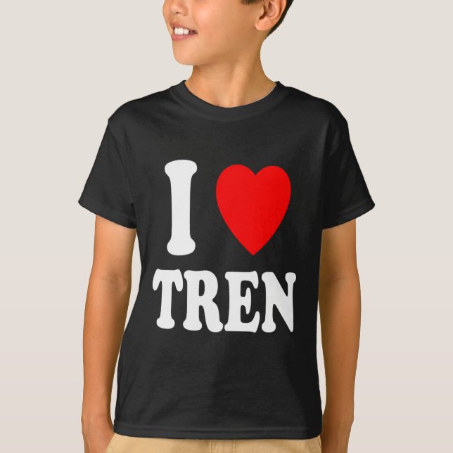 I Heart (love) Tren Bodybuilding Steroids Cycle Mu T-Shirt (Front)