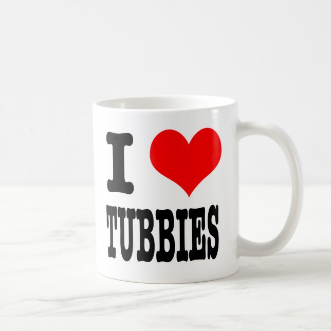 I HEART (LOVE) TUBBIES COFFEE MUG (Right)