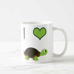 I heart (love) Turtles Coffee Mug