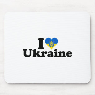 I Heart Love Ukraine Ukrainian Pride Roots Support Mouse Mat