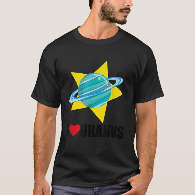 I Heart Love Uranus T-Shirt (Front)