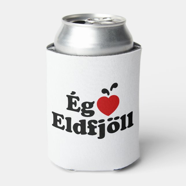 I Heart (Love) Volcanoes [Ég Elska Eldfjöll] Can Cooler (Can Front)