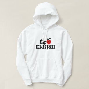 I Heart (Love) Volcanoes [Ég Elska Eldfjöll] Hoodie