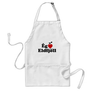 I Heart (Love) Volcanoes [Ég Elska Eldfjöll] Standard Apron