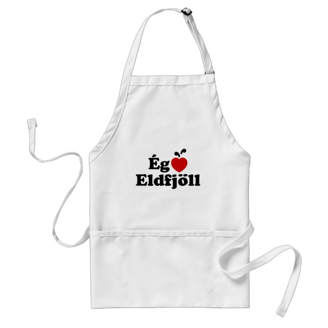 I Heart (Love) Volcanoes [Ég Elska Eldfjöll] Standard Apron (Front)