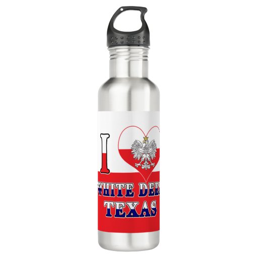 Image of I Heart Love White Deer Texas 710 Ml Water Bottle