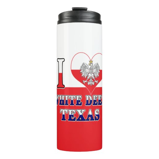 Image of I Heart Love White Deer Texas Thermal Tumbler