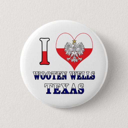 Image of I Heart Love Wooten Wells Texas 6 Cm Round Badge