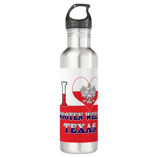 Image of I Heart Love Wooten Wells Texas 710 Ml Water Bottle