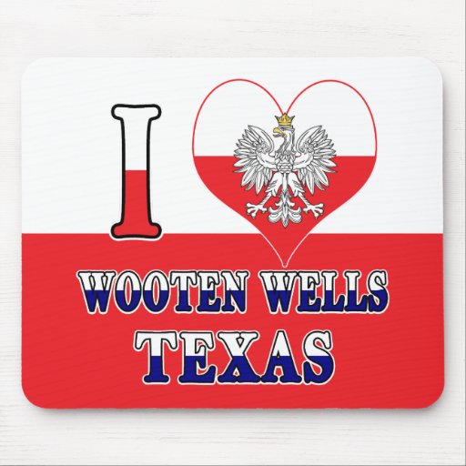 Image of I Heart Love Wooten Wells Texas Mouse Mat
