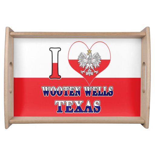Image of I Heart Love Wooten Wells Texas Serving Tray