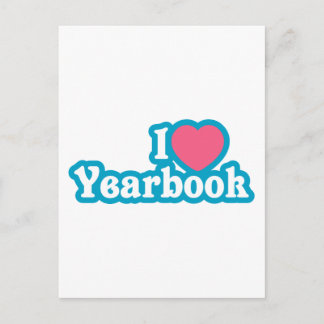 I Heart / Love Yearbook Postcard