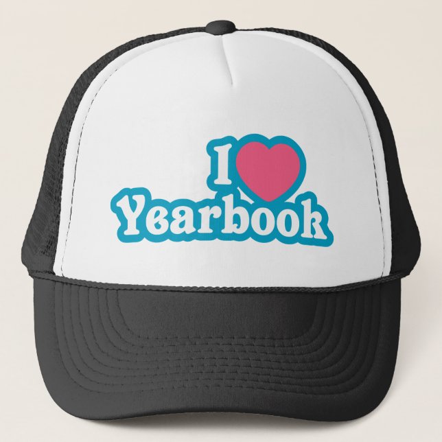 I Heart / Love Yearbook Trucker Hat (Front)
