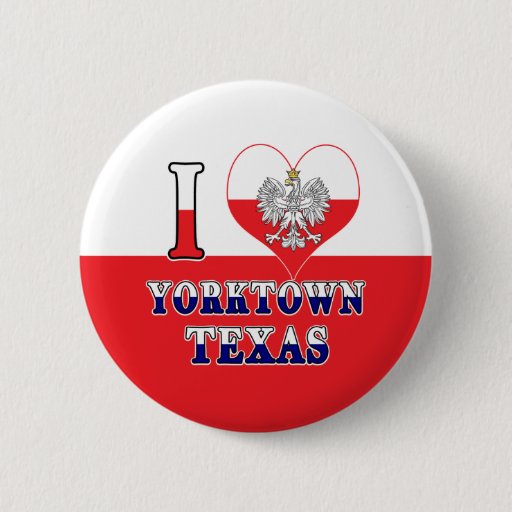 Image of I Heart Love Yorktown Texas 6 Cm Round Badge