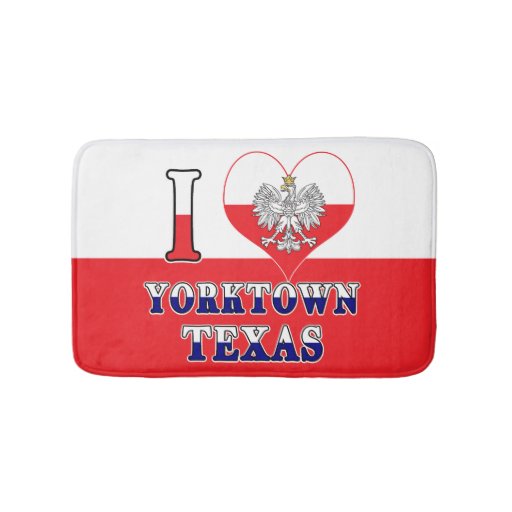 Image of I Heart Love Yorktown Texas Bath Mat