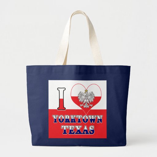Image of I Heart Love Yorktown Texas Large Tote Bag