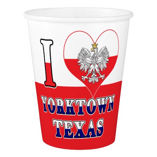 Image of I Heart Love Yorktown Texas Paper Cup