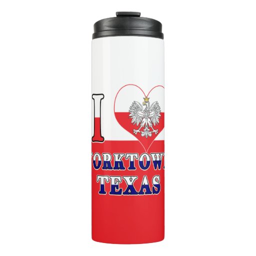 Image of I Heart Love Yorktown Texas Thermal Tumbler