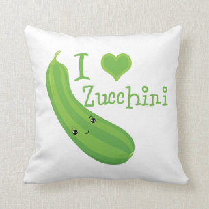 I Heart (love) Zucchini Cushion