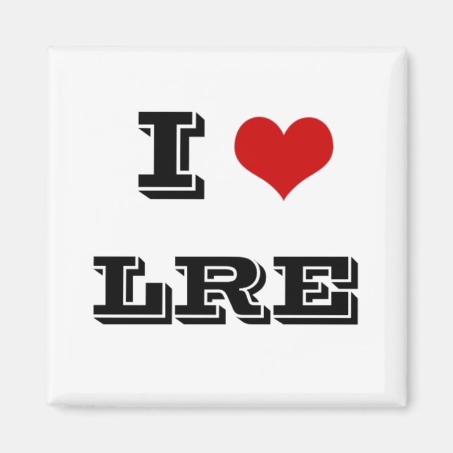 I Heart LRE lake riverside estates magnet (Front)