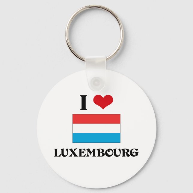 I HEART LUXEMBOURG KEY RING (Front)