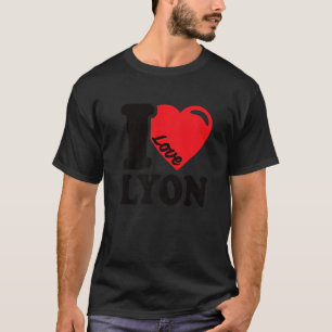 I Heart Lyon Beautiful Lyon City I Love Lyon 2 T-Shirt