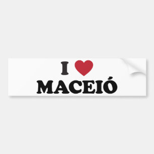 I Heart Maceió Brazil Bumper Sticker