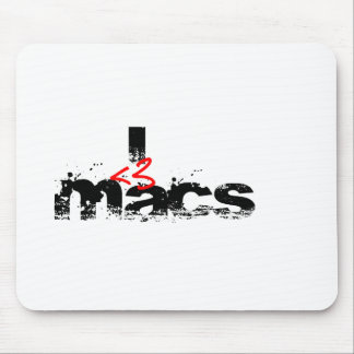 I Heart MAcs (red) Mouse Mat
