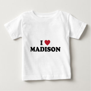 I Heart Madison Wisconsin Baby T-Shirt