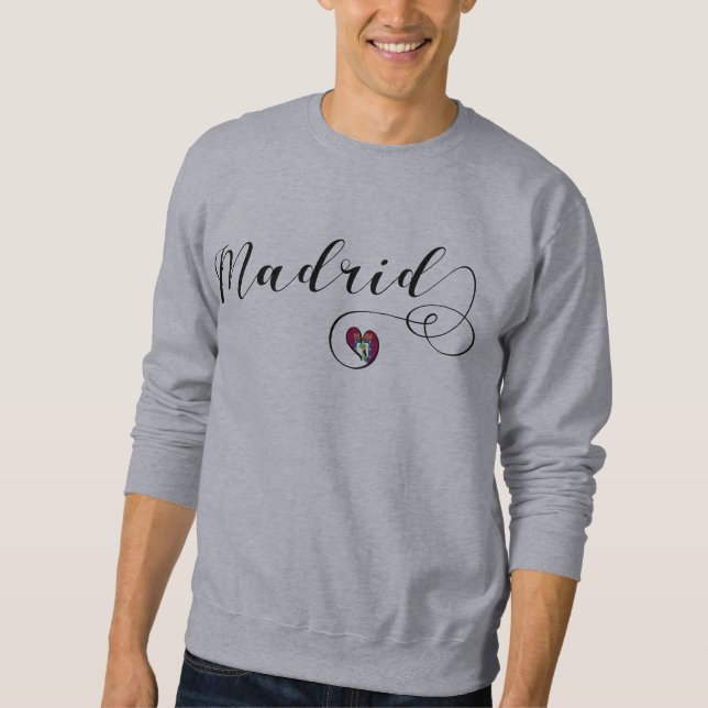 I Heart Madrid, Spain Sweatshirt (Front)