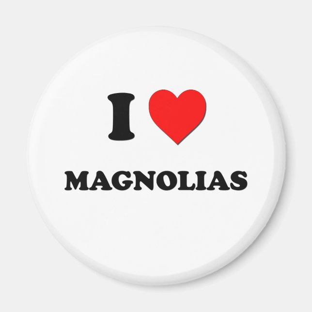 I Heart Magnolias Magnet (Front)