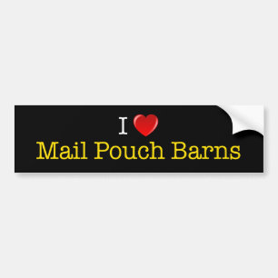 "I Heart Mail Pouch Barns" bumper sticker