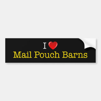 "I Heart Mail Pouch Barns" bumper sticker