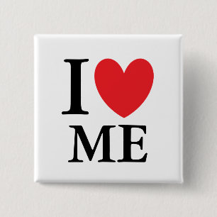 I Heart Maine 15 Cm Square Badge
