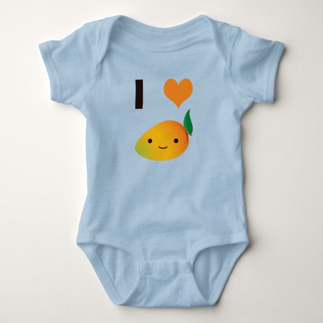 I Heart Mango Baby Bodysuit (Front)