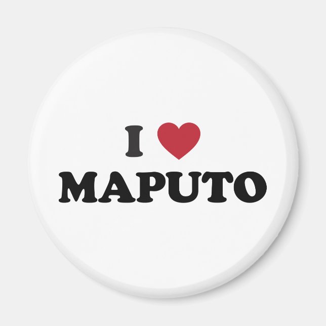 I Heart Maputo Mozambique Magnet (Front)