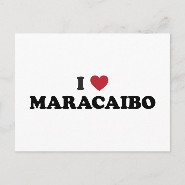 I Heart Maracaibo Venezuela Postcard (Front)