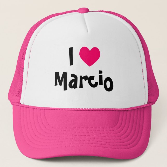 I Heart Marcio Trucker Hat (Front)