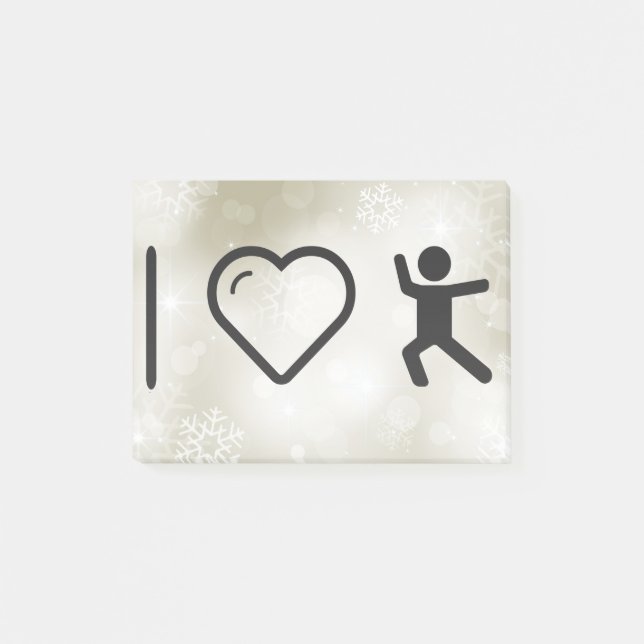I Heart Martial Arts Post-it Notes (Front)