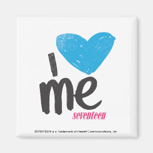 I Heart Me Aqua Magnet