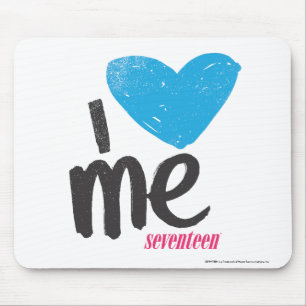 I Heart Me Aqua Mouse Mat