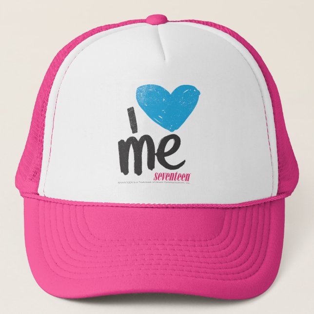 I Heart Me Aqua Trucker Hat (Front)