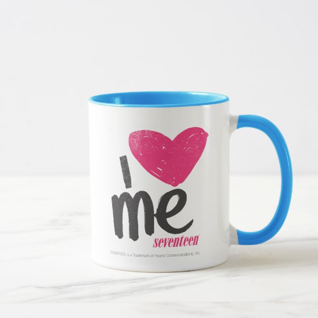 I Heart Me Magenta Mug (Right)