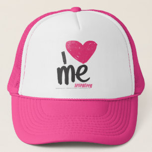 I Heart Me Magenta Trucker Hat