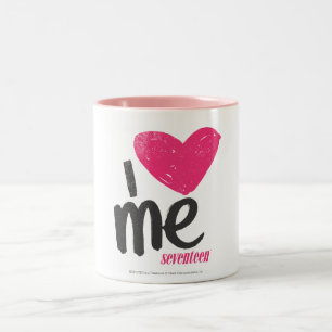 I Heart Me Magenta Two-Tone Coffee Mug