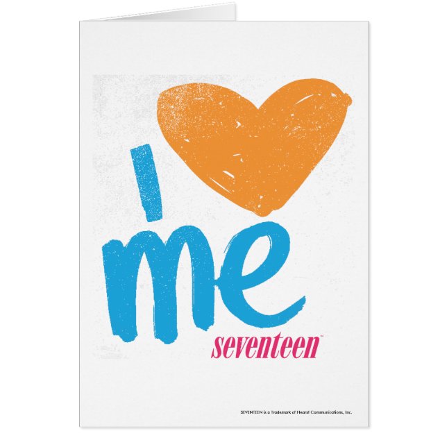 I Heart Me Orange/Aqua (Front)