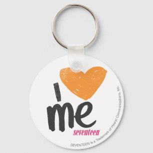 I Heart Me Orange Key Ring