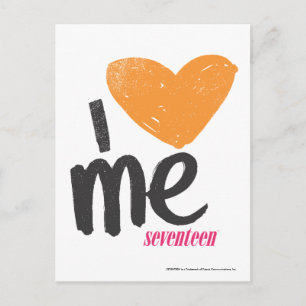 I Heart Me Orange Postcard