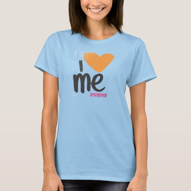 I Heart Me Orange T-Shirt (Front)