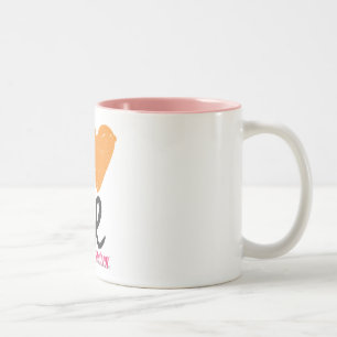 I Heart Me Orange Two-Tone Coffee Mug
